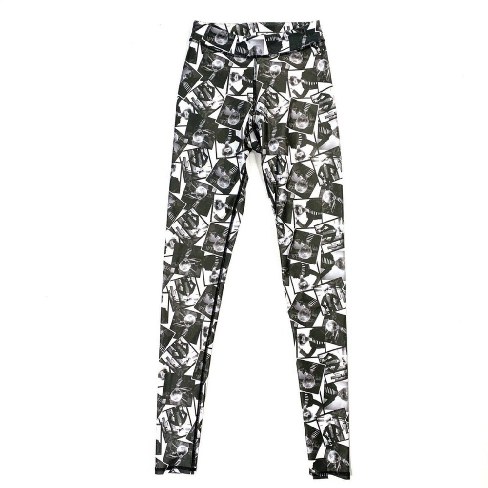 Electric & Rose Barbie Newsprint Leggings Grunge Punk… Gem